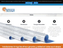 Tablet Screenshot of instalacionesarroyo.com